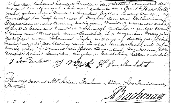 Geboorteakte Carel Bartholomeus Eijgenraam